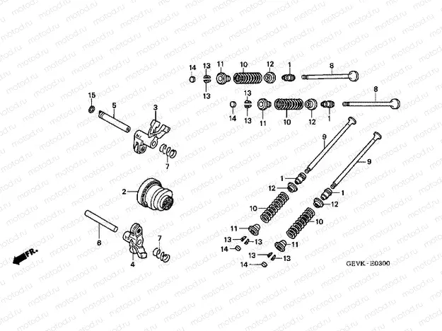 E-3-1 CAMSHAFT / VALVE (NPS505 / 6)