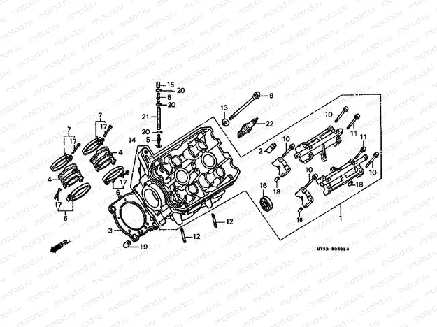 E-3-1 LEFT CYLINDER HEAD