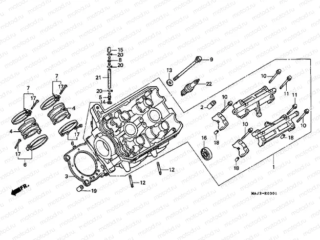 E-3-1 LEFT CYLINDER HEAD