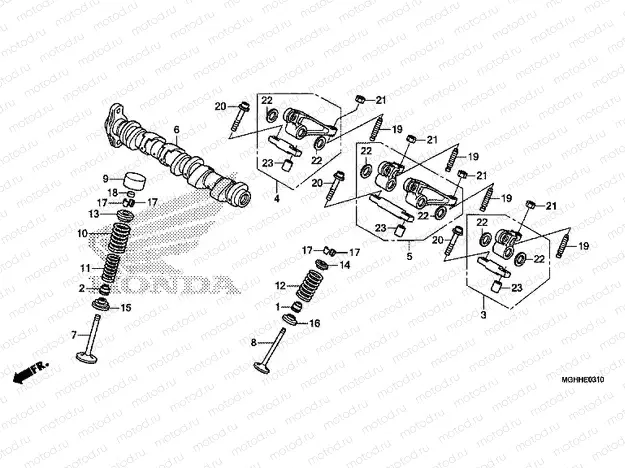 E-3-10 CAMSHAFT / VALVE (REAR)