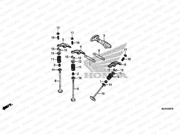 E-3-10 CAMSHAFT / VALVE (REAR)