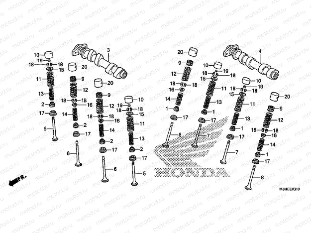 E-3-10 CAMSHAFT / VALVE (REAR)