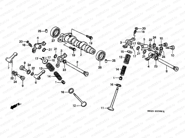 E-3 CAMSHAFT / VALVE (1)