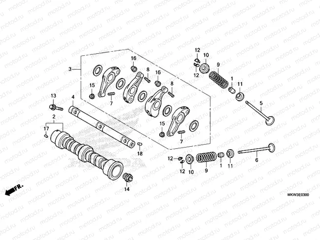 E-3 CAMSHAFT & VALVE