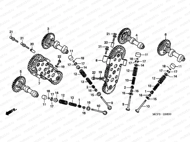 E-3 CAMSHAFT / VALVE
