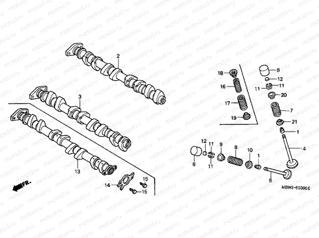 E-3 CAMSHAFT / VALVE