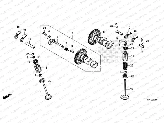 E-3 CAMSHAFT & VALVE