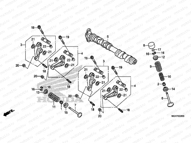 E-3 CAMSHAFT / VALVE (FRONT)