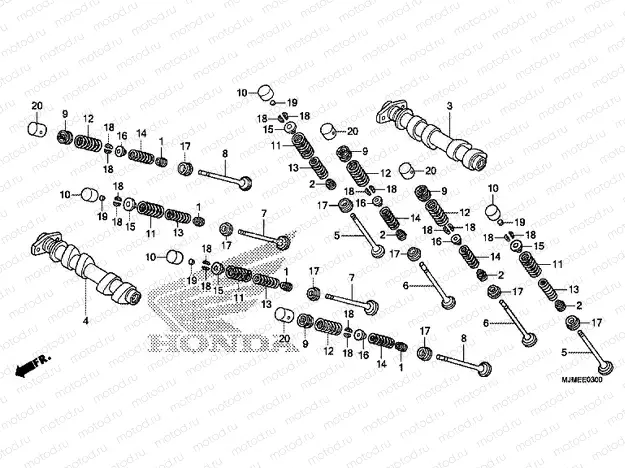 E-3 CAMSHAFT / VALVE (FRONT)