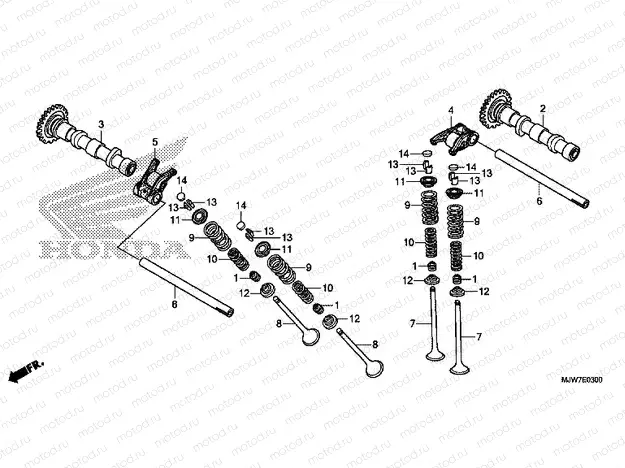 E-3 CAMSHAFT/VALVE