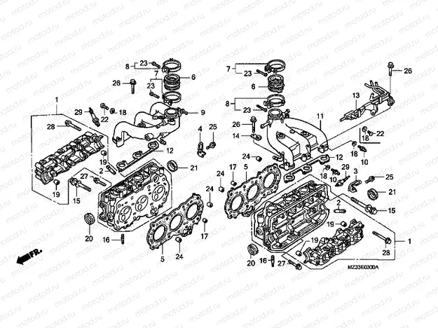 E-3 CYLINDER HEAD