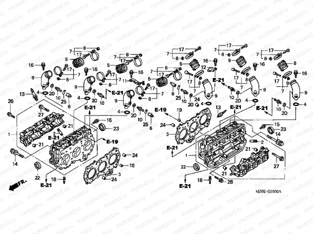 E-3 CYLINDER HEAD