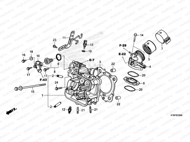E-3 CYLINDER HEAD