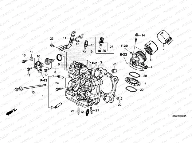 E-3 CYLINDER HEAD