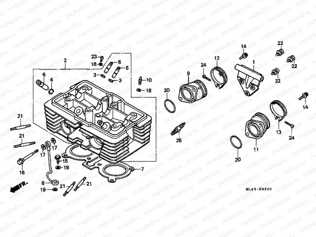 E-3 CYLINDER HEAD