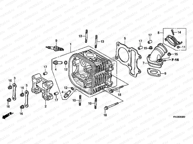 E-3 CYLINDER HEAD