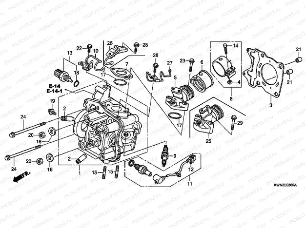E-3 CYLINDER HEAD