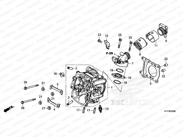 E-3 CYLINDER HEAD