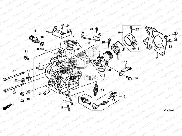 E-3 CYLINDER HEAD