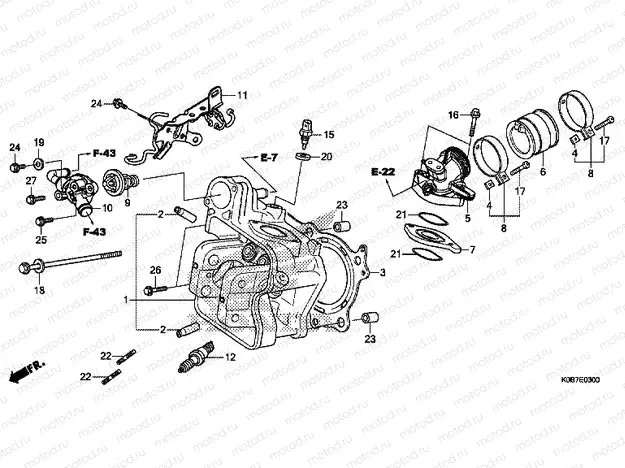 E-3 CYLINDER HEAD