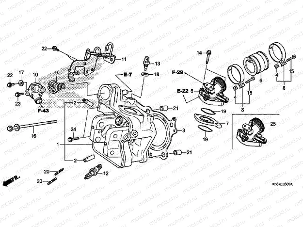 E-3 CYLINDER HEAD