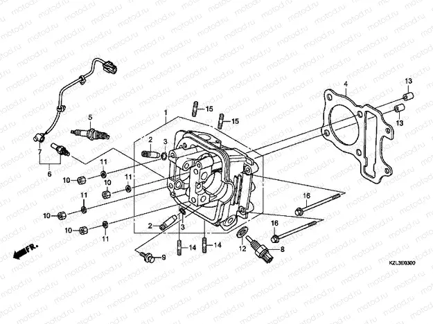 E-3 CYLINDER HEAD