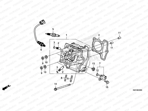 E-3 CYLINDER HEAD