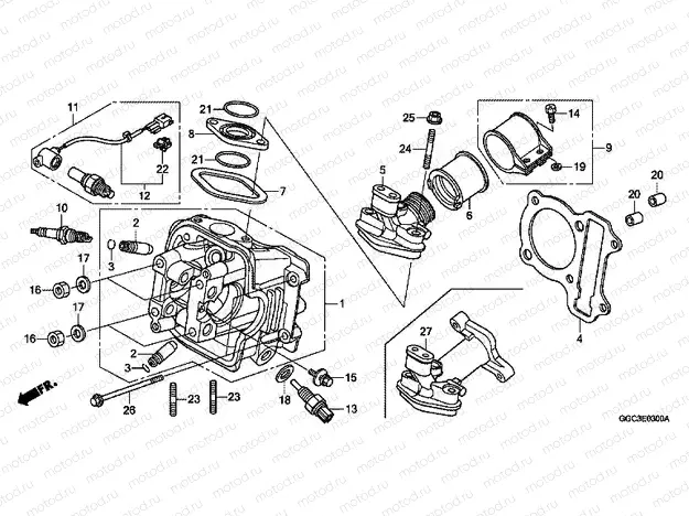 E-3 CYLINDER HEAD