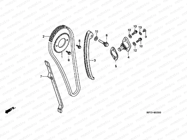 E-3 TIMING CHAIN ​​/ TENSIONER