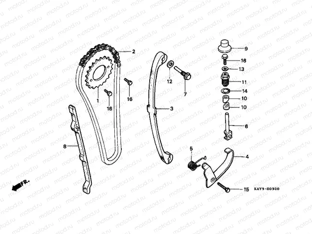 E-3 TIMING CHAIN ​​/ TENSIONER