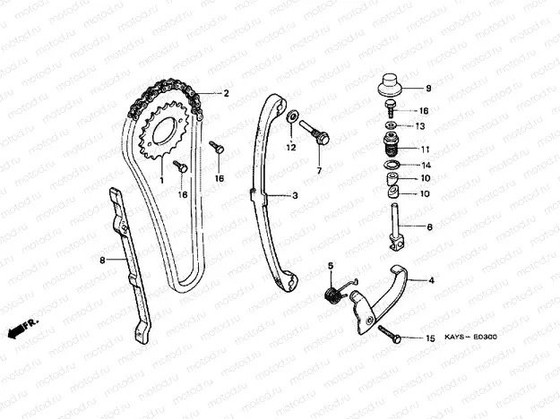 E-3 TIMING CHAIN ​​/ TENSIONER