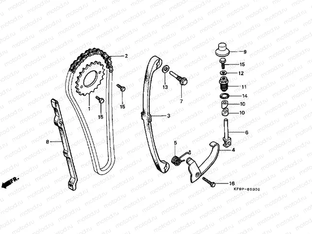 E-3 TIMING CHAIN ​​/ TENSIONER