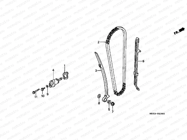 E-3 TIMING CHAIN ​​/ TENSIONER
