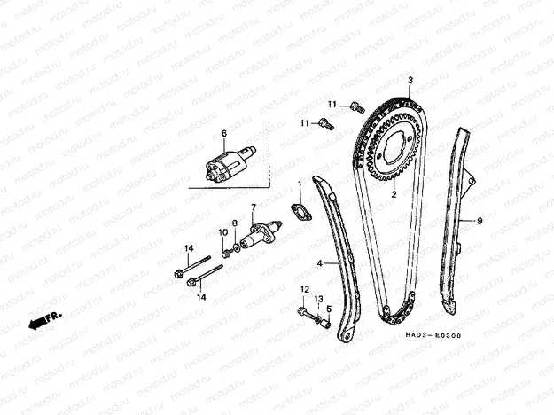E-3 TIMING CHAIN ​​/ TENSIONER