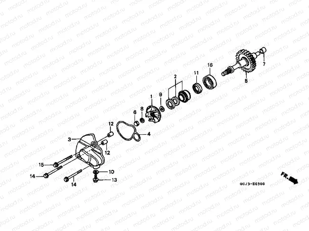 E-3 WATER PUMP
