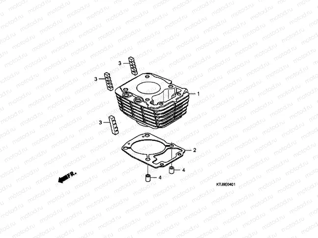 E-4-1 CYLINDER (CGR125SHA, B)