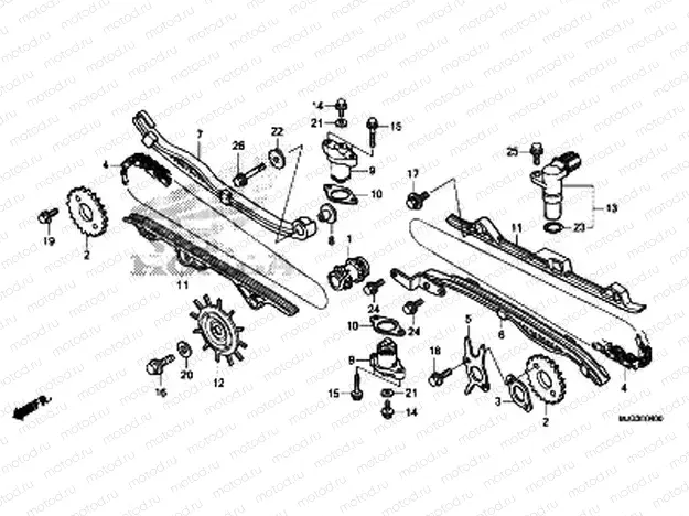 E-4 CAM CHAIN ​​/ TENSIONER