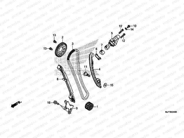 E-4 CAM CHAIN ​​/ TENSIONER