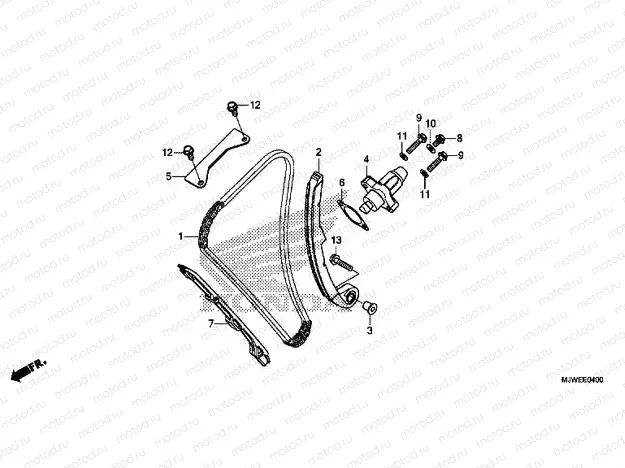 E-4 CAM CHAIN ​​/ TENSIONER