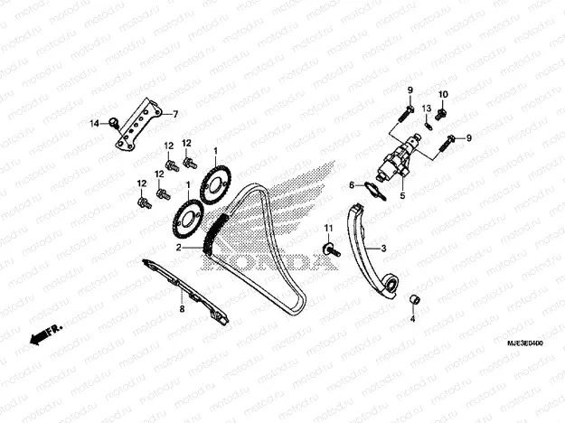 E-4 CAM CHAIN ​​/ TENSIONER