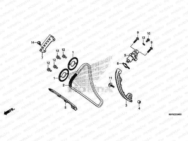 E-4 CAM CHAIN ​​/ TENSIONER