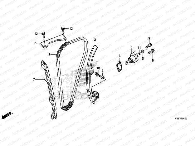 E-4 CAM CHAIN ​​/ TENSIONER
