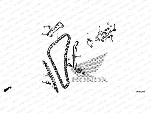 E-4 CAM CHAIN & TENSIONER