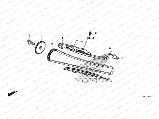 E-4 CAM CHAIN/TENSIONER