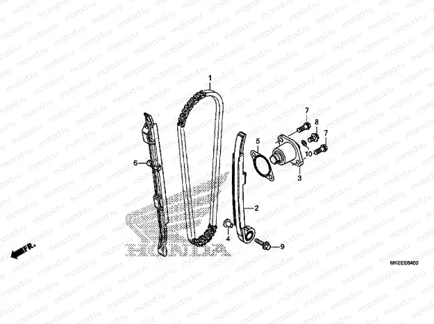E-4 CAM CHAIN/TENSIONER