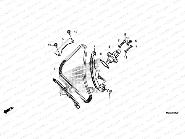 E-4 CAM CHAIN/TENSIONER