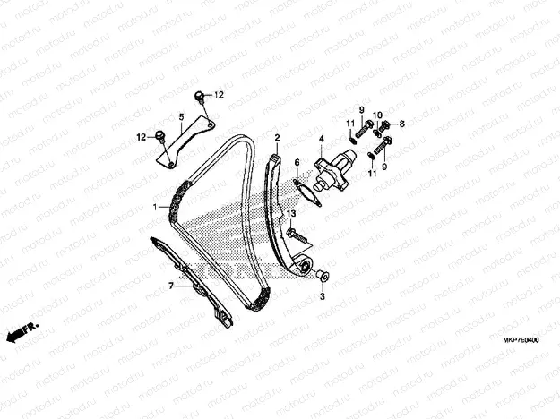 E-4 CAM CHAIN/TENSIONER