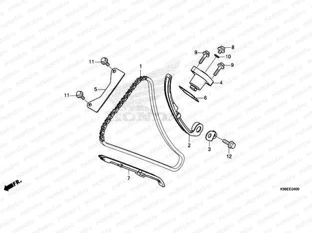 E-4 CAM CHAIN/TENSIONER