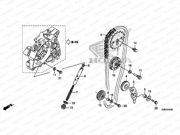 E-4 CAM CHAIN/TENSIONER
