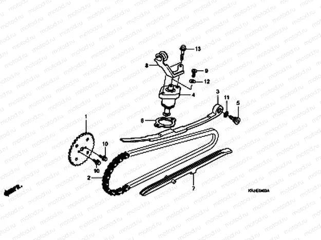E-4 CAM CHAIN/TENSIONER